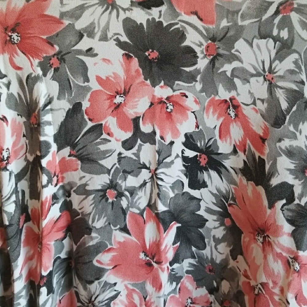 NWOT ALFRED DUNNER L/S PRINT SWEATER SZ XL